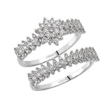  Natural Diamond Wedding Ring Set 