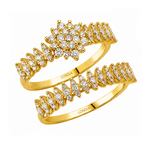  Natural Diamond Wedding Ring Set 