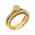 Natural Diamond Wedding Ring Set