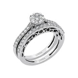 Natural Diamond Wedding Ring Set