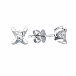 0.75 Ct Natural Diamond LONDIA Butterfly Design Solitaire Set in 14K Gold