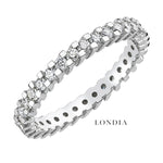 0.75 Carat F Color Natural Diamond Full Eternity Ring