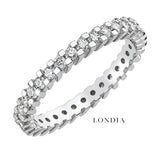 0.75 Carat F Color Natural Diamond Full Eternity Ring