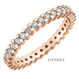 0.75 Carat F Color Natural Diamond Full Eternity Ring