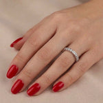 0.75 Carat F Color Natural Diamond Full Eternity Ring