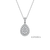 0.75 Carat Natural Diamond Coronet Design Necklace