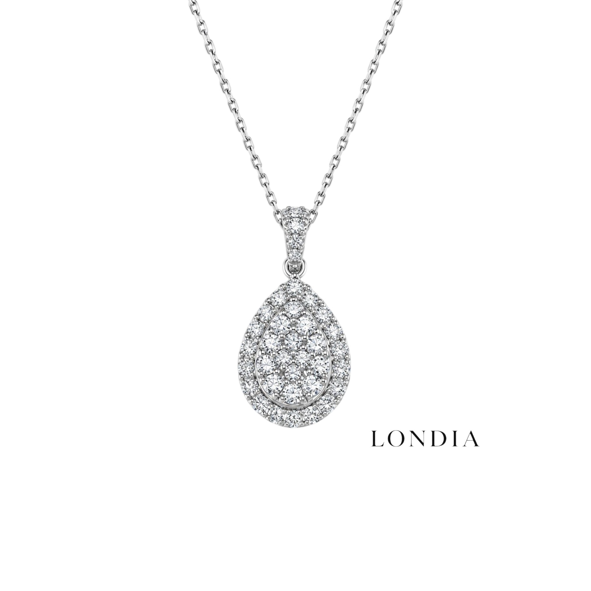 0.75 Carat Natural Diamond Coronet Design Necklace