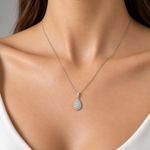 0.75 Carat Natural Diamond Coronet Design Necklace