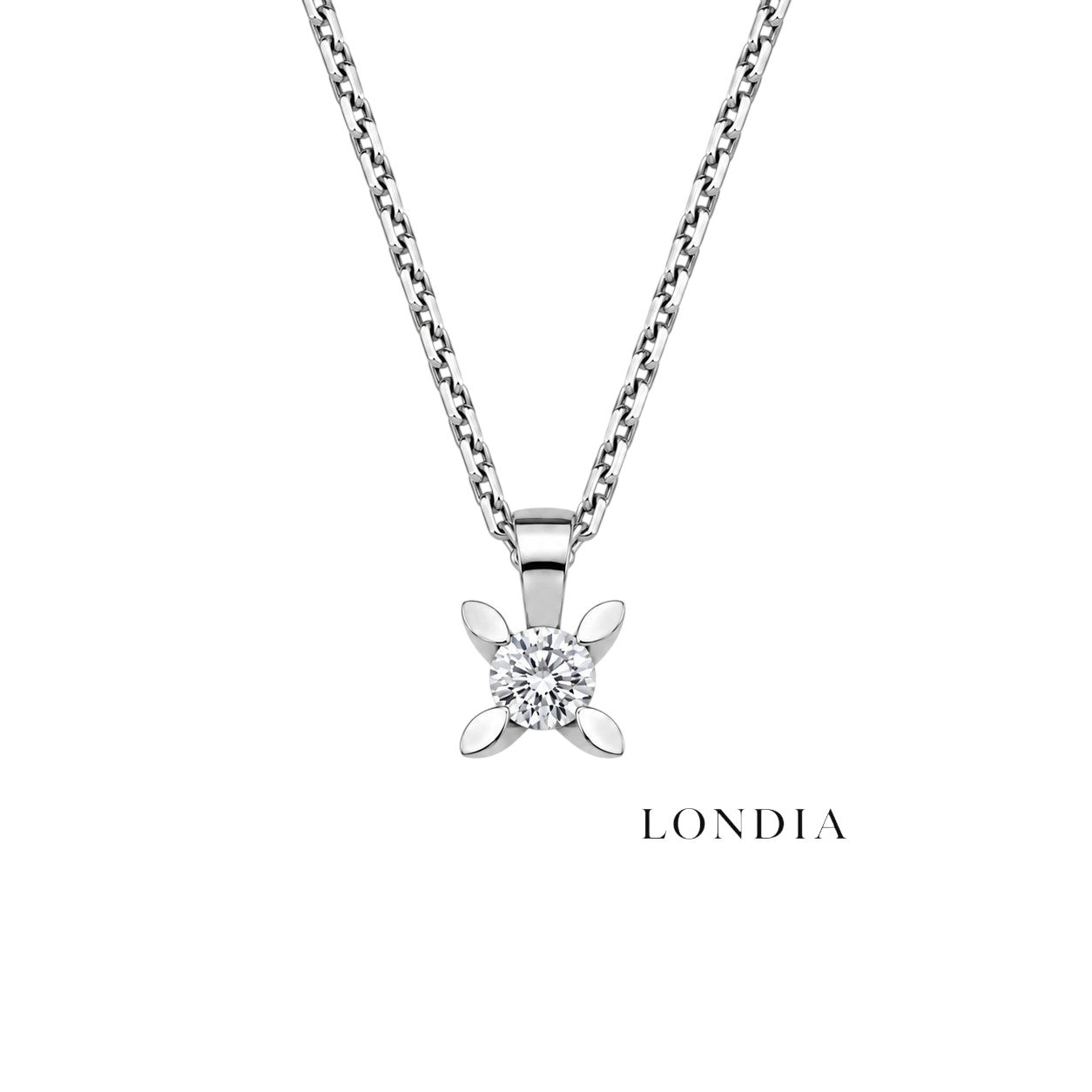 0.75 Ct. F Color Natural Diamond Butterfly Solitaire Set