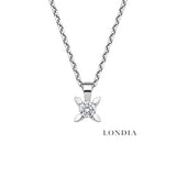 0.75 Ct. F Color Natural Diamond Butterfly Solitaire Set