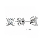 0.75 Ct. F Color Natural Diamond Butterfly Solitaire Set