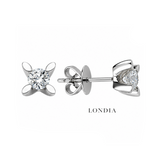 0.75 Ct. F Color Natural Diamond Butterfly Solitaire Set