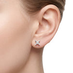 0.75 Ct. F Color Natural Diamond Butterfly Solitaire Set