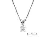 0.75 Ct. F Color Natural Diamond Valentine Solitaire Set