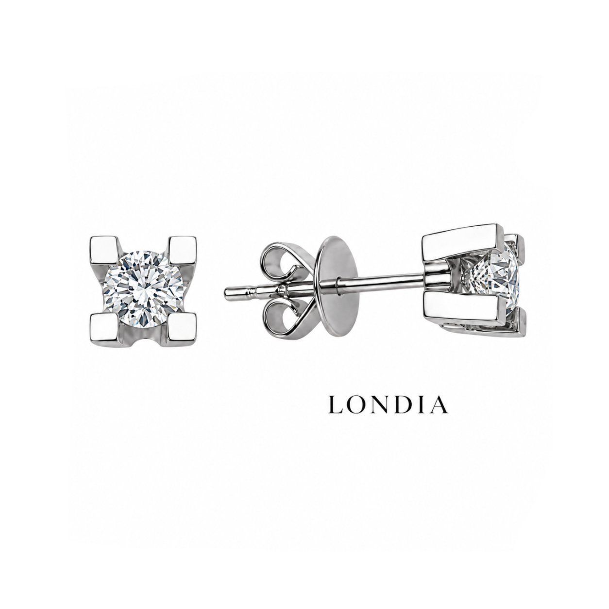 0.75 Ct. F Color Natural Diamond Valentine Solitaire Set