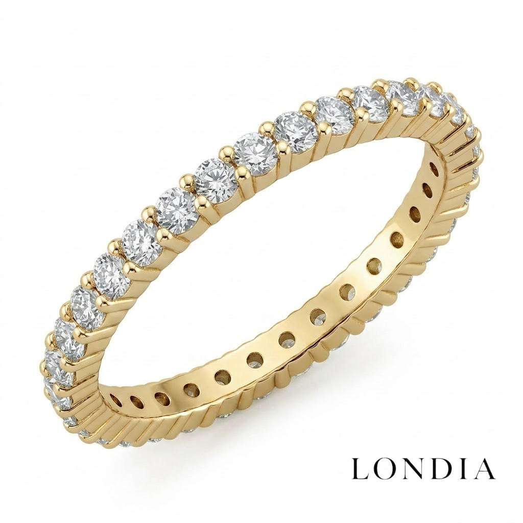0.80 Carat Diamond Eternity Ring in 14K Solid Gold