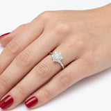 Lotus Solitaire Ring