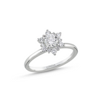 Lotus Solitaire Ring