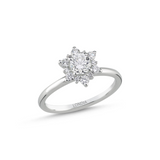 Lotus Solitaire Ring