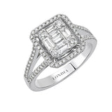 0.80 Carat Natural Diamond Baguette Design Diamond Ring | LONDIA