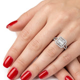 0.80 Carat Natural Diamond Baguette Design Diamond Ring | LONDIA