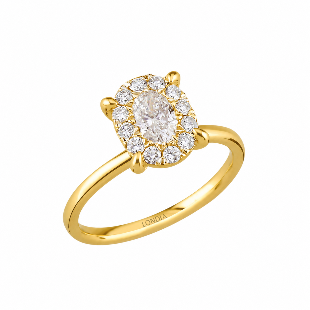 Magic Oval Solitaire Ring