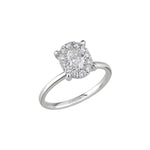 Magic Oval Solitaire Ring