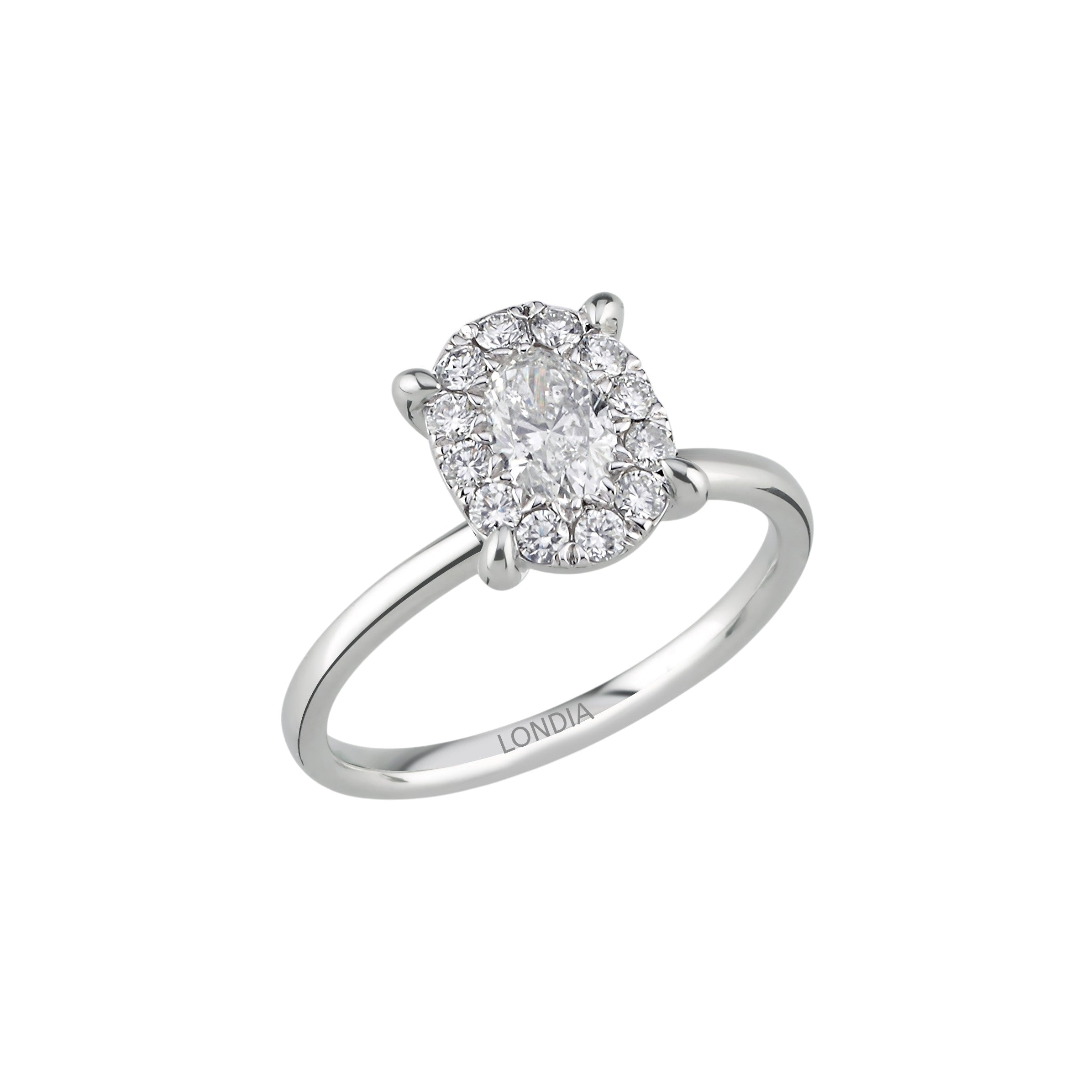 Magic Oval Solitaire Ring