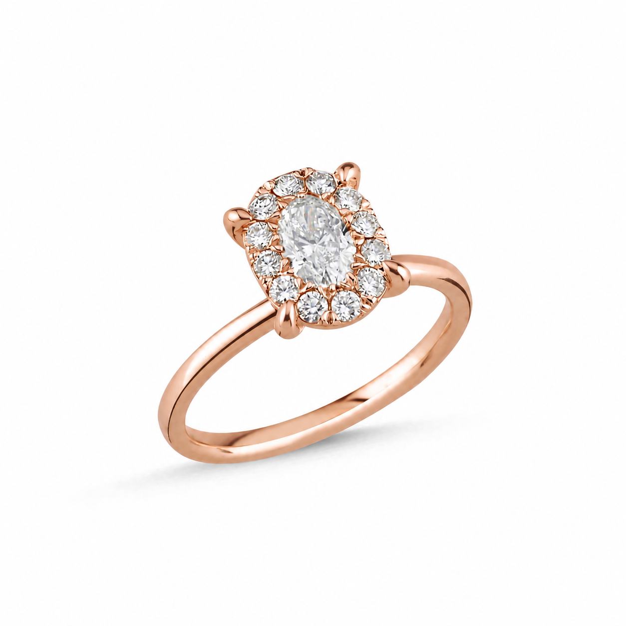Magic Oval Solitaire Ring