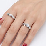 0.80 Ct. Natural Diamond Wedding Ring Set | LONDIA