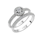 Natural Diamond Wedding Ring Set
