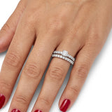 Natural Diamond Wedding Ring Set