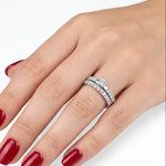 Natural Diamond Wedding Ring Set