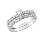 Natural Diamond Wedding Ring Set