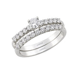 Natural Diamond Wedding Ring Set