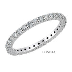 0.80 Carat F Color Natural Diamond Full Eternity Ring