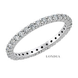 0.80 Carat F Color Natural Diamond Full Eternity Ring