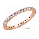0.80 Carat F Color Natural Diamond Full Eternity Ring