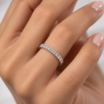 0.80 Carat F Color Natural Diamond Full Eternity Ring