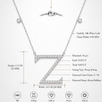 0.80 Carat Natural Diamond Z Initial Necklace