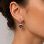 0.80 Carat Rose Diamond Antique Design Earring