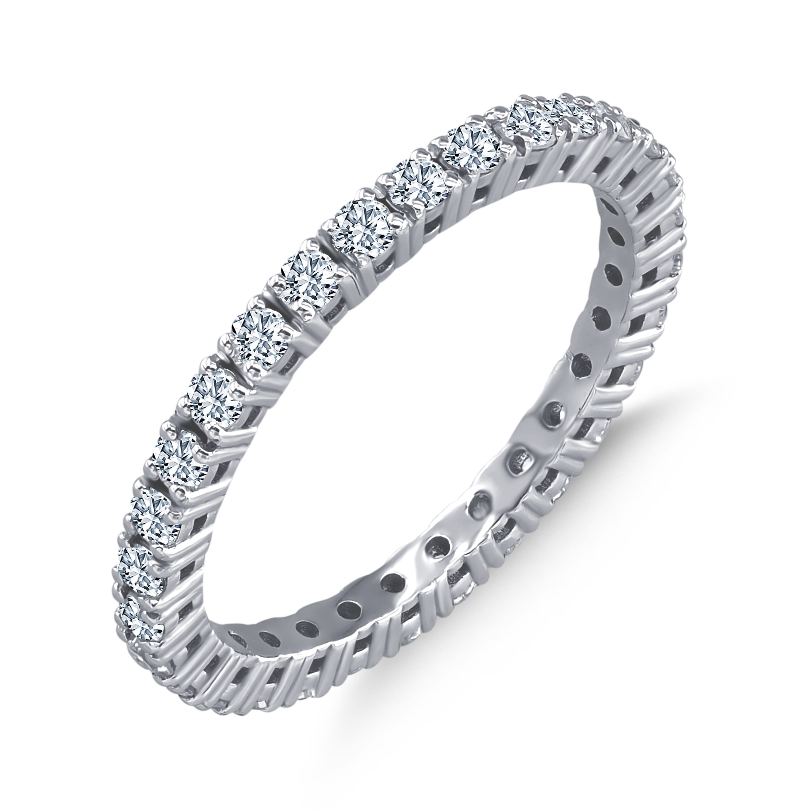 0.80 Ct. Diamond Full Eternity Band Ring in 14K Fine Gold
