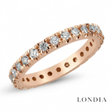 0.85 Carat Diamond Full Eternity Ring in 14K Solid Gold