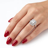 0.85 Carat Natural Diamond Baguette Design Diamond Ring | LONDIA