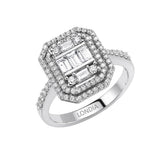 0.85 Carat Natural Diamond Baguette Design Diamond Ring | LONDIA