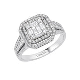 0.85 Carat Natural Diamond Baguette Design Diamond Ring | LONDIA