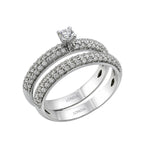 Natural Diamond Wedding Ring Set