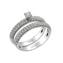 Natural Diamond Wedding Ring Set