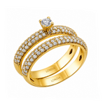 Natural Diamond Wedding Ring Set