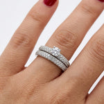 Natural Diamond Wedding Ring Set